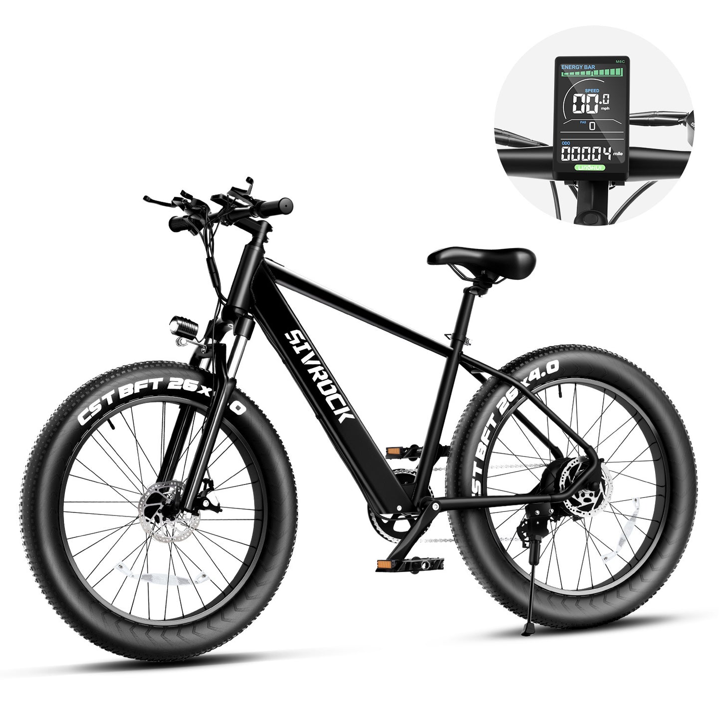 *10 IN STOCK* Fat Tire E-Bike, 1000W Motor 48V with 75 Mile Range for Trail Riding, Excursion and Commute, UL And GCC Certified