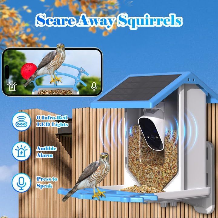 AI Enhanced Smart Bird Feeder with Solar Power