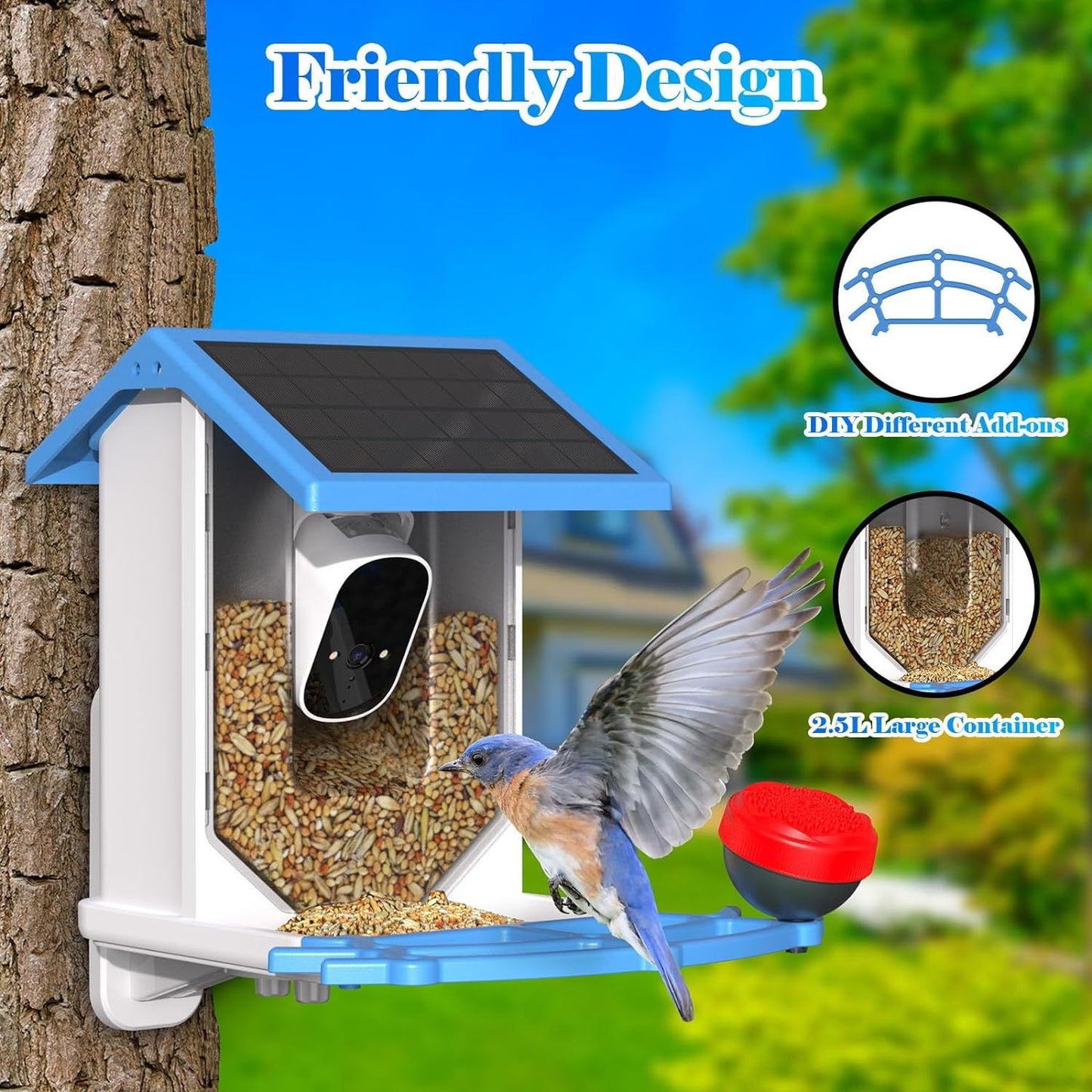 AI Enhanced Smart Bird Feeder with Solar Power