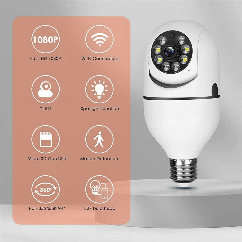 IR Light Bulb Style Security Camera