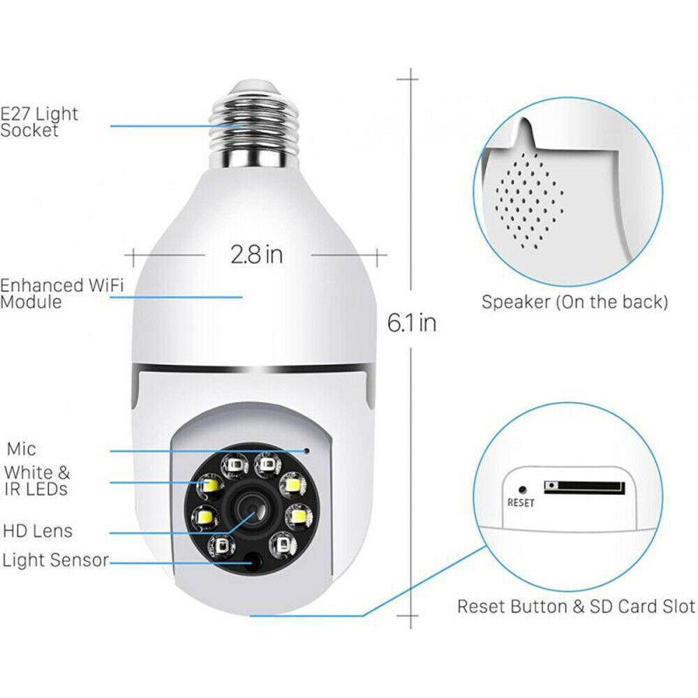 IR Light Bulb Style Security Camera
