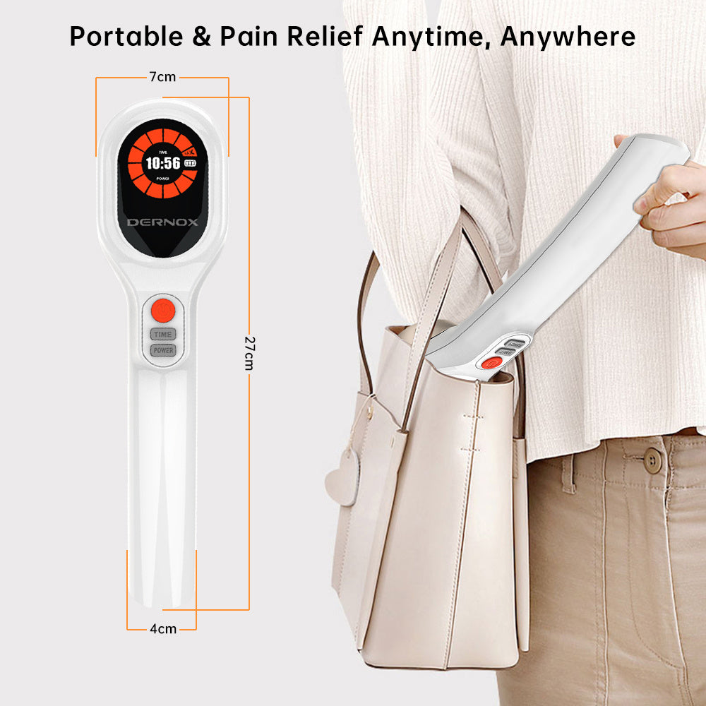Dernox Handheld Physiotherapy Lllt-808 Red Light Treatment Body Pain Relief Medical Infrared Cold Laser Therapy Device