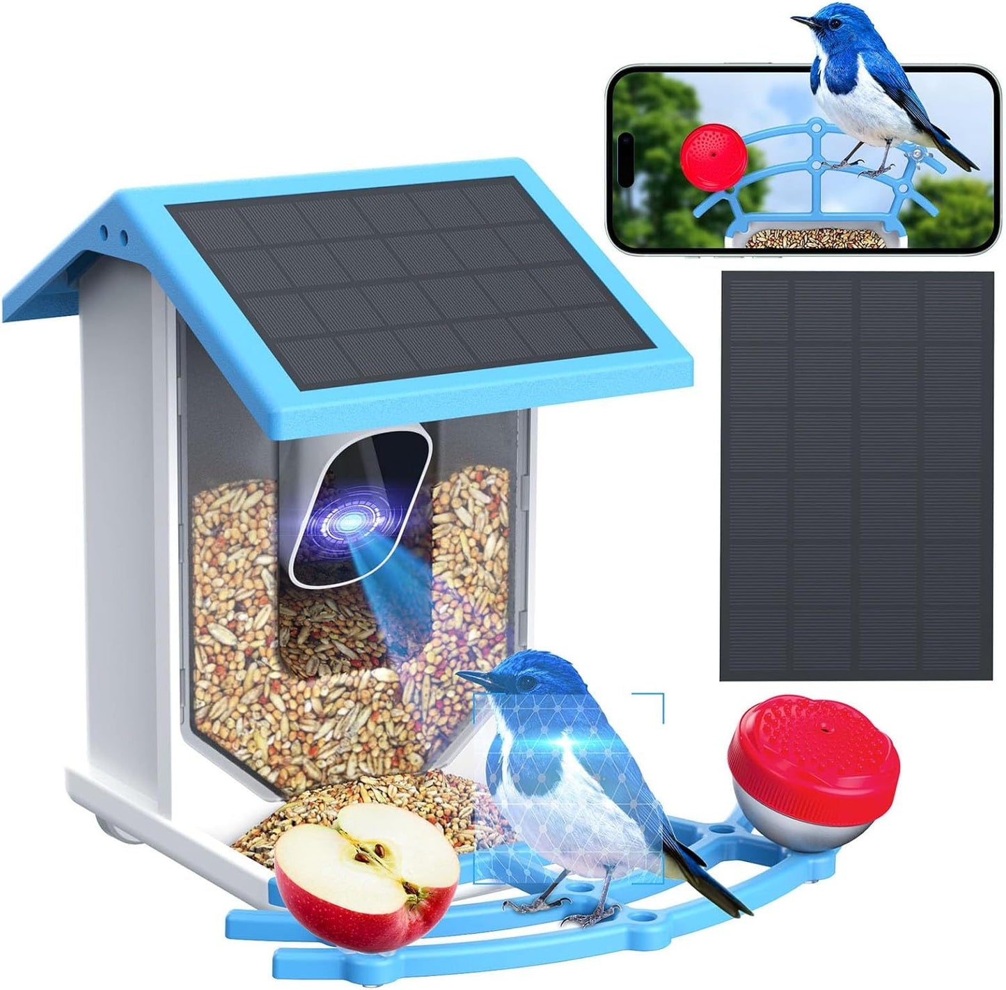 AI Enhanced Smart Bird Feeder with Solar Power