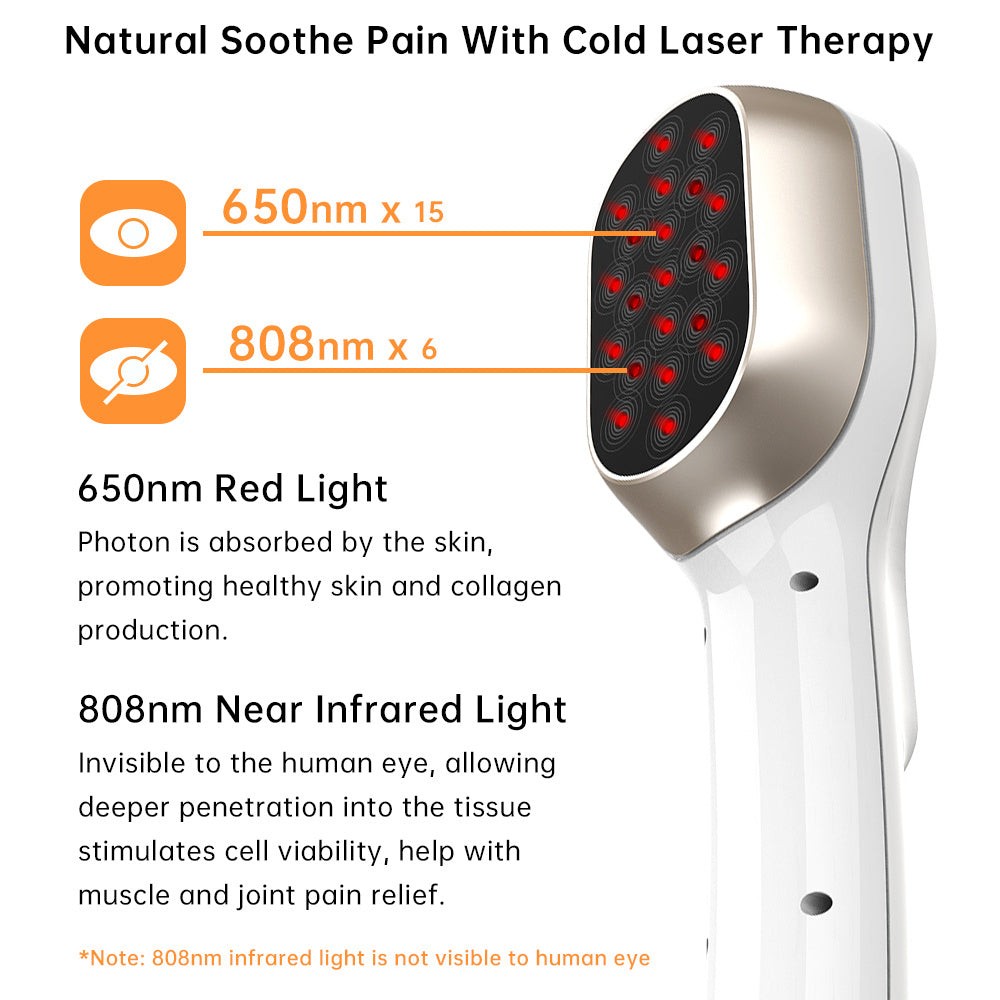 Dernox Handheld Physiotherapy Lllt-808 Red Light Treatment Body Pain Relief Medical Infrared Cold Laser Therapy Device