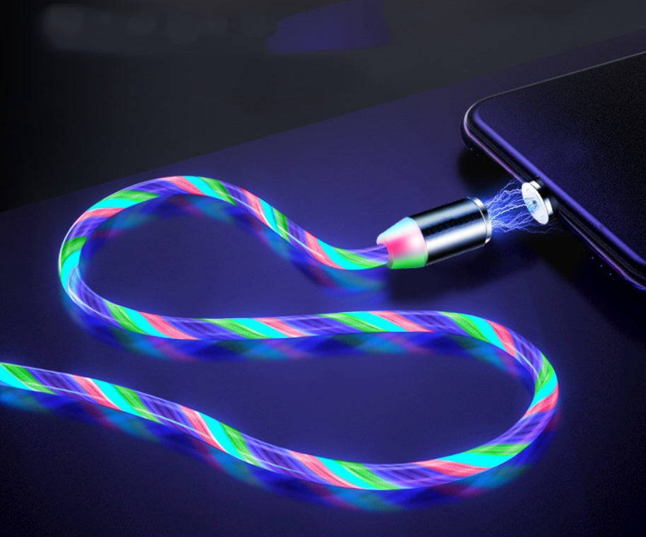 Magnetic Streamer Data Line Cable for iPhone and Android