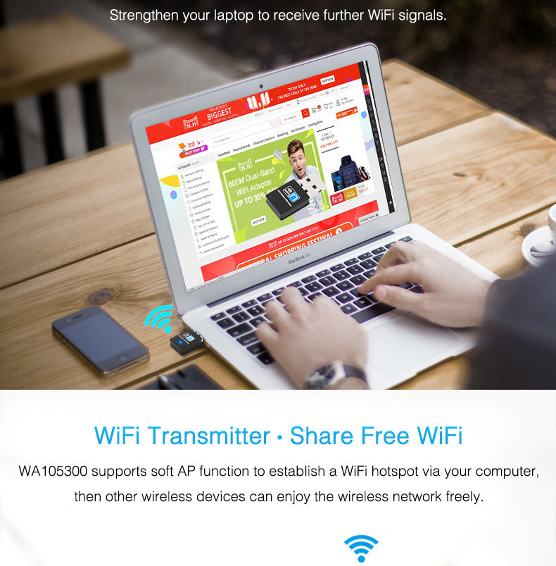 WIFI wireless receiver mini USB Adapter